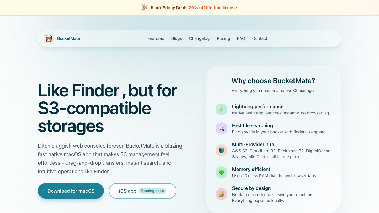 BucketMate screenshot