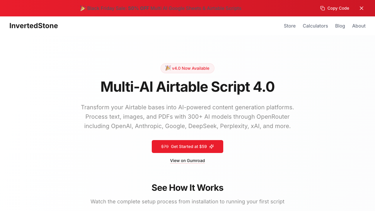 Multi-AI Airtable Script screenshot