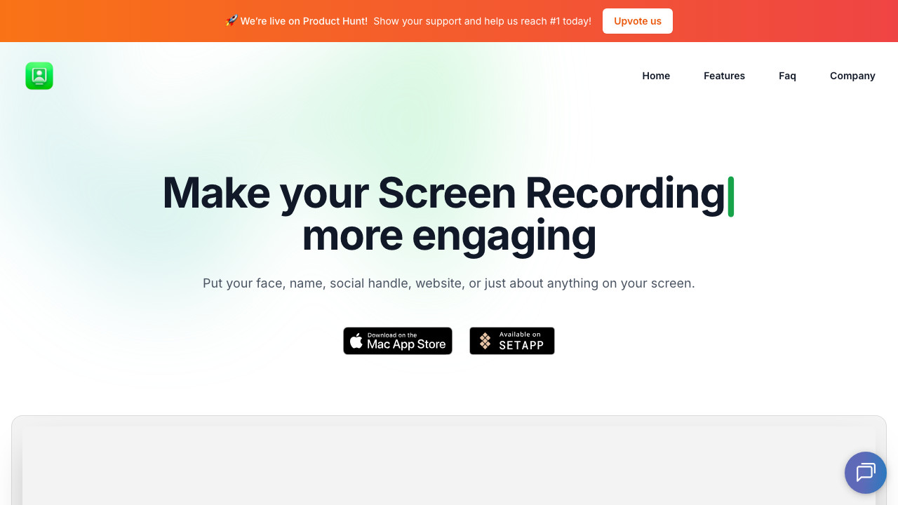 FaceScreen screenshot