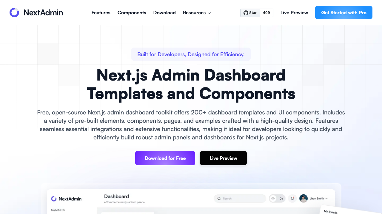 NextAdmin screenshot