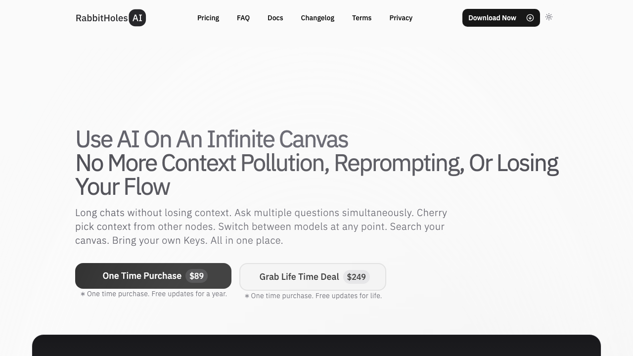 RabbitHoles AI screenshot