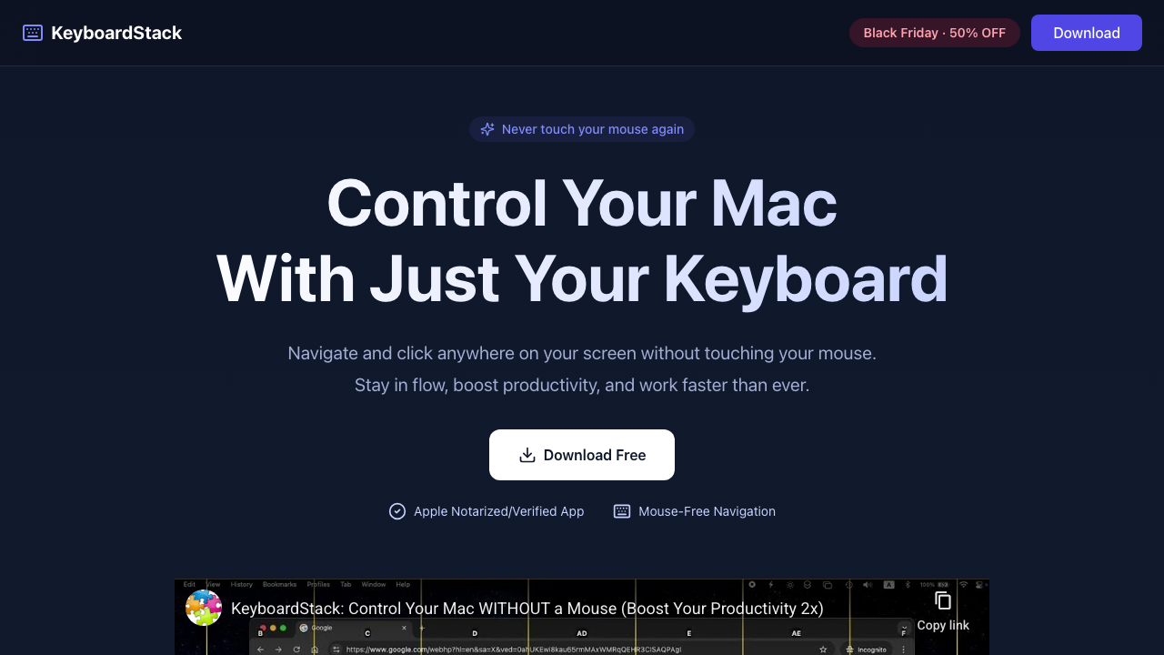 KeyboardStack screenshot