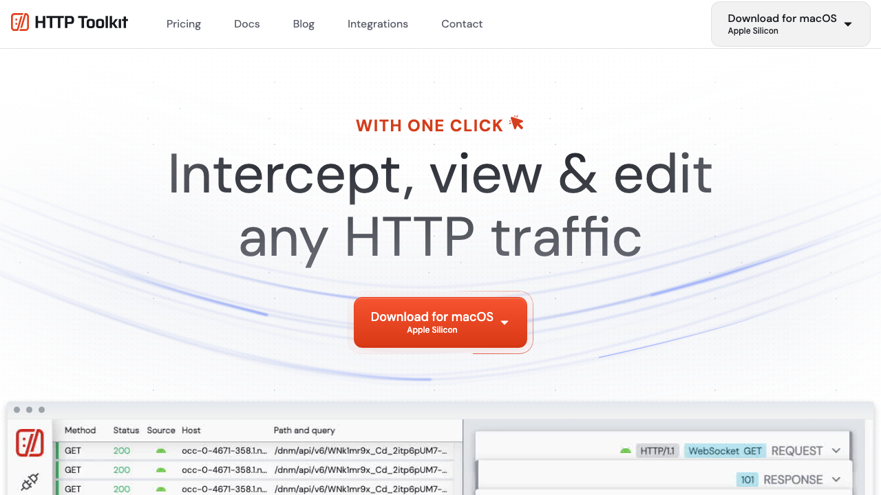 HTTP Toolkit screenshot