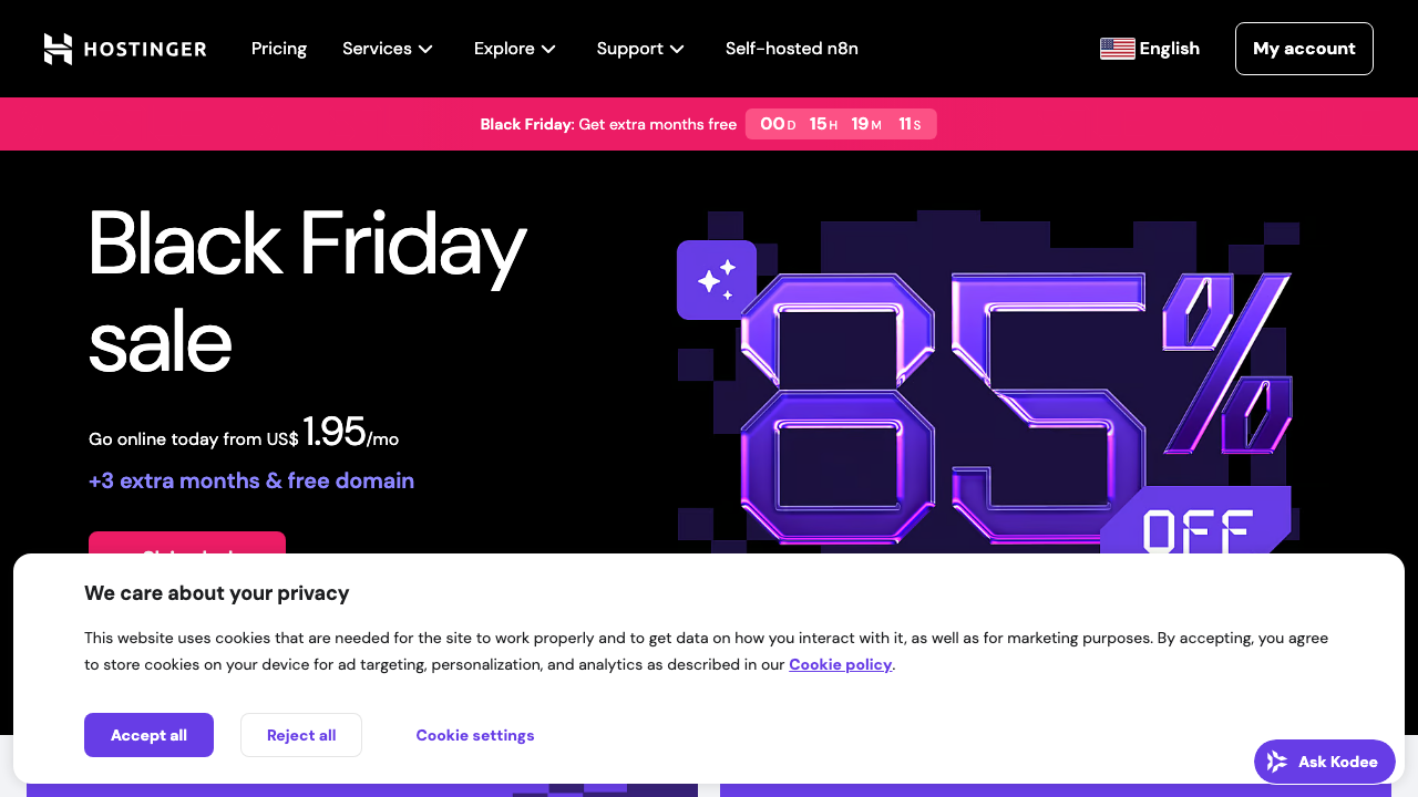 Hostinger screenshot