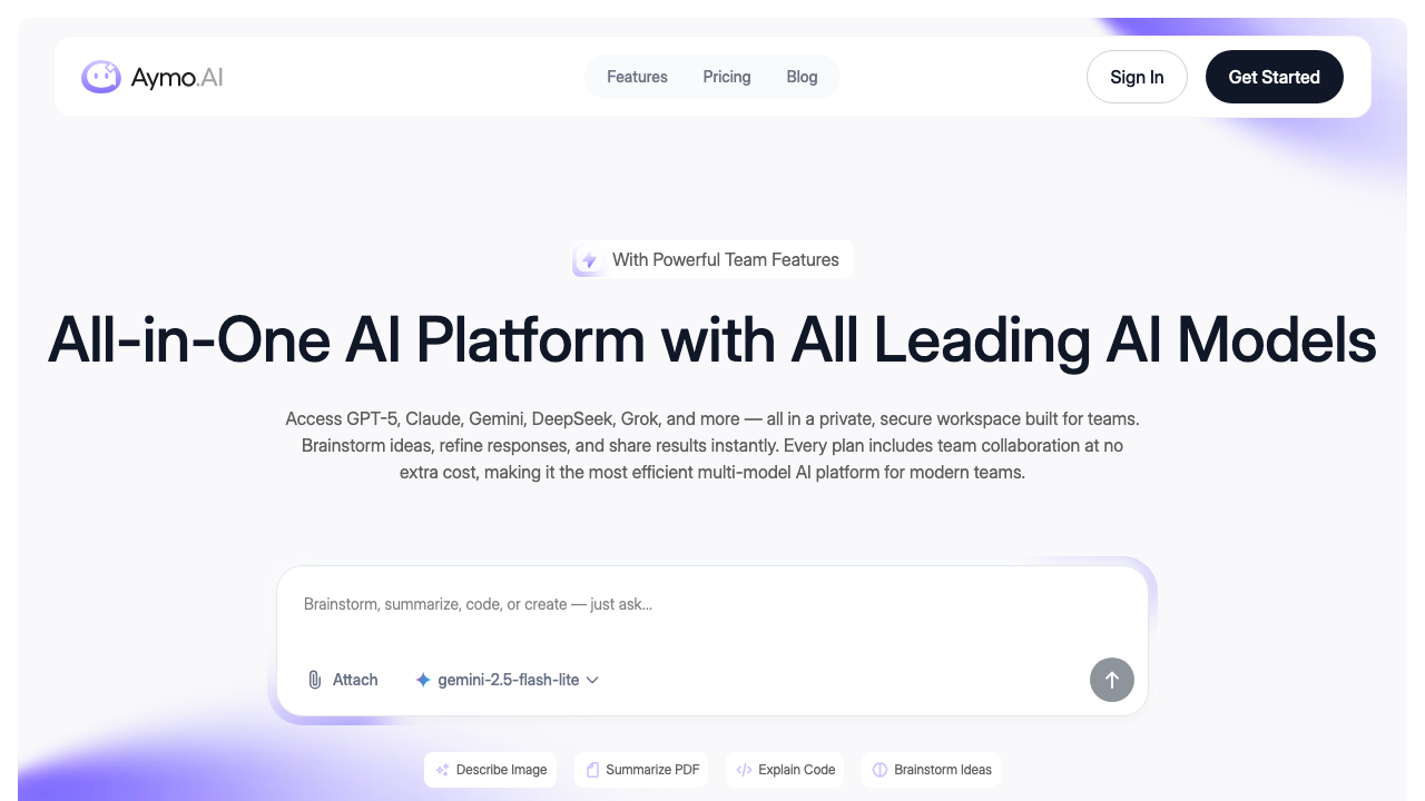 Aymo AI screenshot