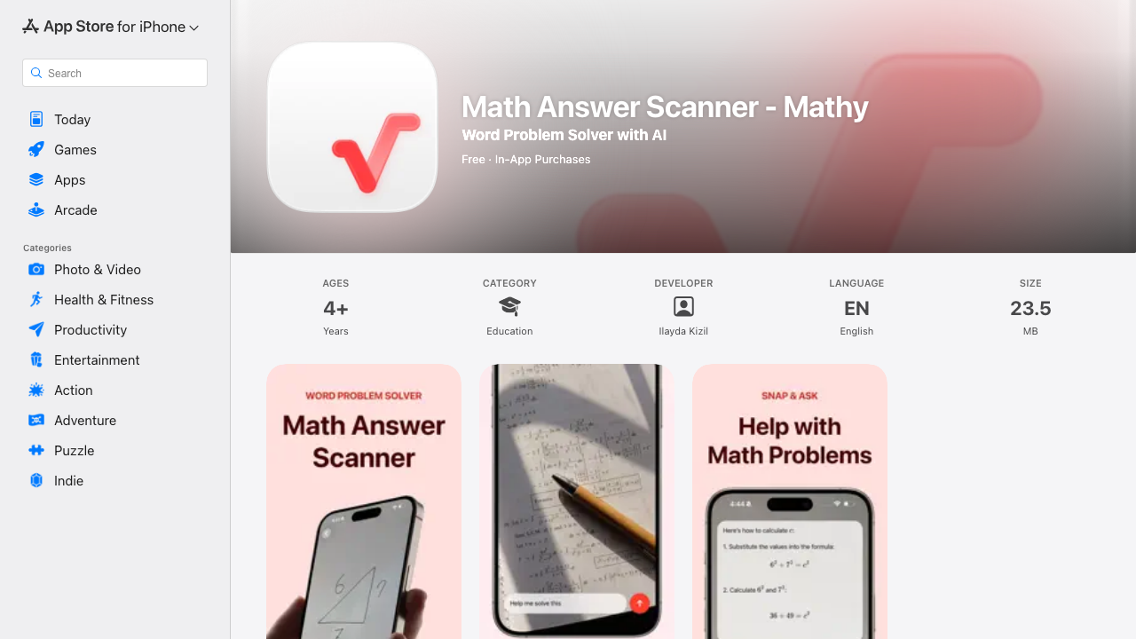 Mathy screenshot