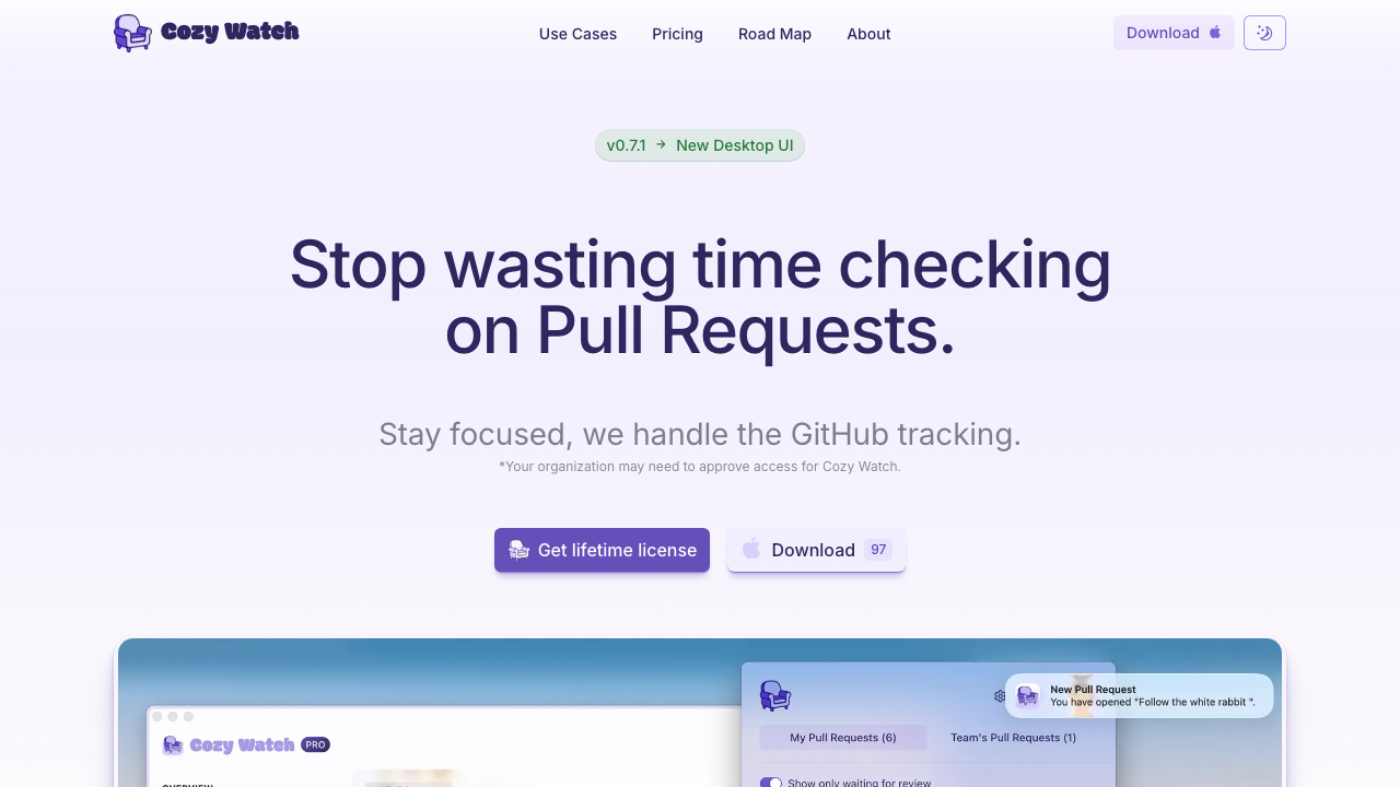 Cozy Watch screenshot